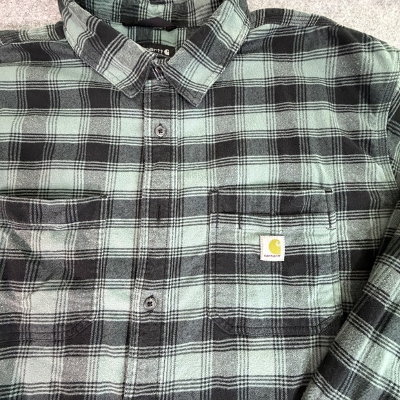 Carhartt Other - Carhartt Relaxed Fit Flannel Shirt Long Sleeve Plaid Men's 3XL TW5945M